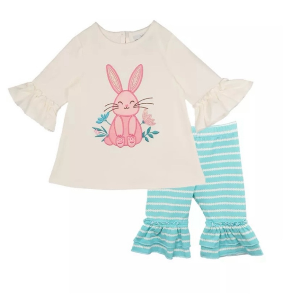 Rare Editions Little Girl 2 Piece Easter Outfit